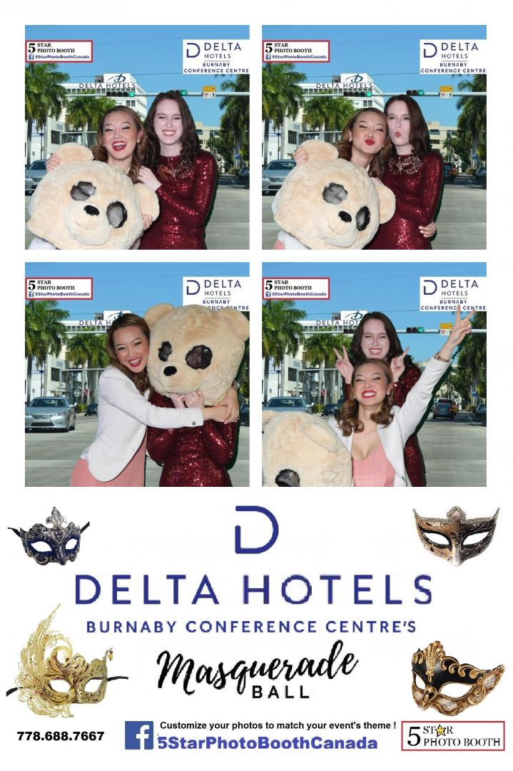 4 pic collage of girls at Delta Hotel